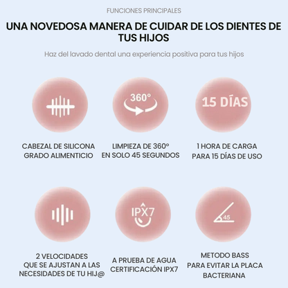 BRUSHTECH U-BRUSH KIDS™-Dientes Perfectos al instante + Bucal de regalo