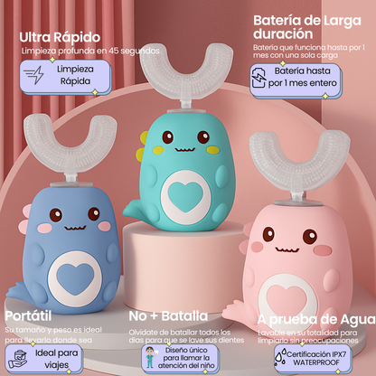 BRUSHTECH U-BRUSH KIDS™-Dientes Perfectos al instante + Bucal de regalo