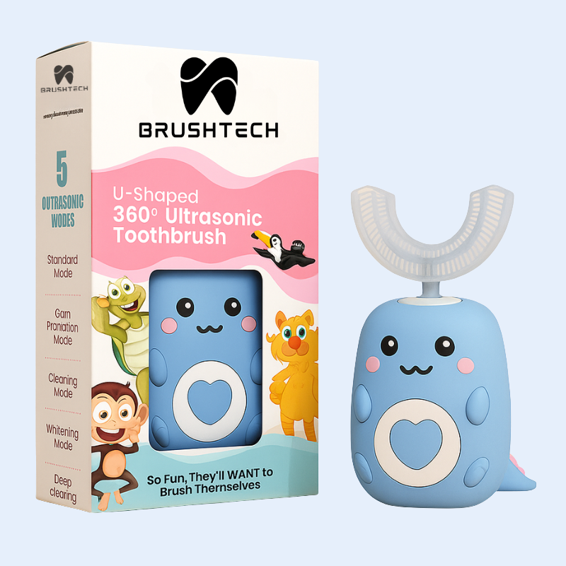 BRUSHTECH U-BRUSH KIDS™-Dientes Perfectos al instante + Bucal de regalo